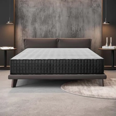 Imagen de Naturalex Titanium Colchón Viscoelástico 140x200 cm Altura 30 Espuma Memofeel HR &amp; Tecnología Blue Látex Adaptable, Firme, Independencia de lechos, Ergonómico, Hipoalergénico