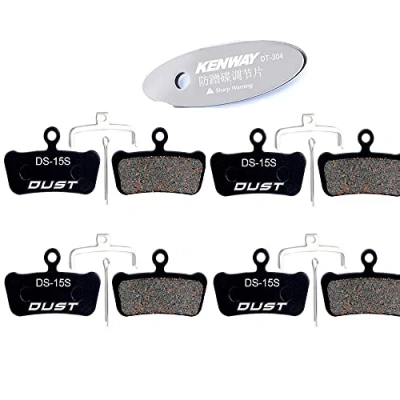 Imagen de CYCEARTH 4 Pares Bicicleta Pastillas de Freno Disco para Sram guía RSC R Avid XO XX Elixir 7 9 Rastro pistones (Semi Metallic)
