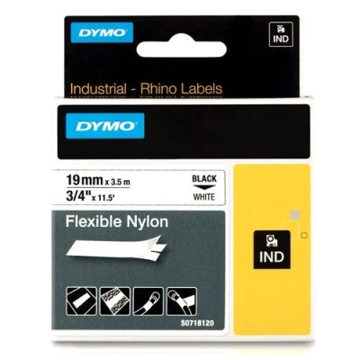 Imagen de Dymo S0718120 Cinta rotulación, 19 mm x 3.5 m, color blanco