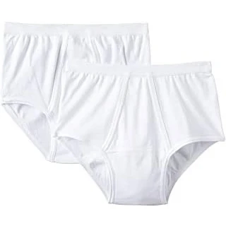 Imagen de ABANDERADO Pack x2 Slips Clásicos Hombre 100% Noble Algodón BLANCO, 52/L
