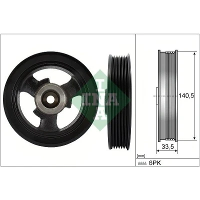 Imagen de INA 544 0149 10 Polea de Cigüeñal 140,50 MINI: Hatchback, Cabrio