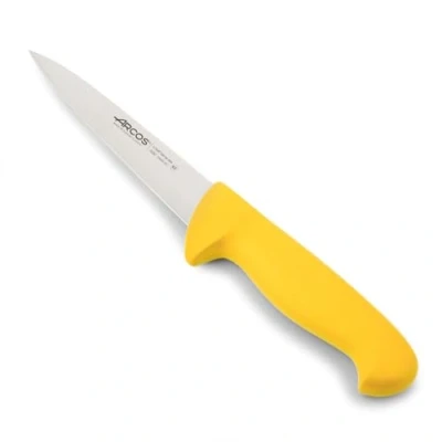 Imagen de Arcos Serie 2900 Cuchillo Carnicero Hoja de Acero Inoxidable NITRUM 150 mm Mango inyectado en Polipropileno Color amarillo