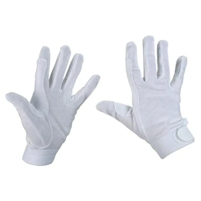 Imagen de Kerbl Guantes de equitación, algodón, Talla L, Color Blanco