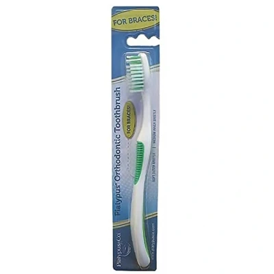 Imagen de Platypus Orthodontic Toothbrush, Better Access over Brackets &amp; Archwires, Silcone Grip, Helps to keep Teeth Gums Clean