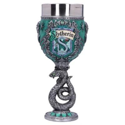 Imagen de Nemesis Now Harry Potter Slytherin Hogwarts House Collectable Goblet, Sintético, Verde Plata, 1.25 picometer