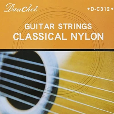 Imagen de Danchet Cuerdas de guitarra clásica cobre chapado en plata C312, tensión normal (1 juego)