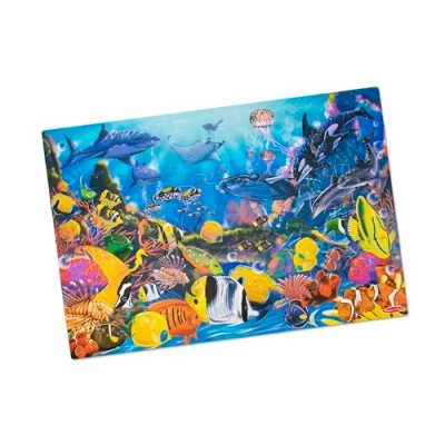 Imagen de Melissa &amp; Doug Underwater Floor Puzzle Rompecabezas de Piso Bajo el Agua, Multicolor (427)