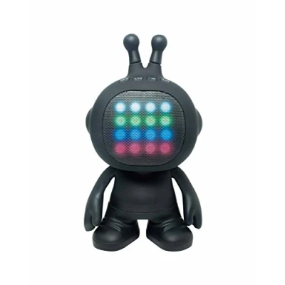 Imagen de Lexibook Altavoz estéreo inalámbrico, con Bluetooth, USB, SD, au in y Luces Disco, batería Recargable, Color Negro (btls300)