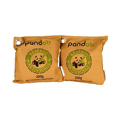 Imagen de pandoo 2 x 200g Ambientador de bambú Natural con carbón Activado Purificador Aire, deshumidificador, Utilizable por años, Libre química y contaminantes 100% Biodegradable