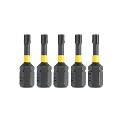 Imagen de DeWalt DT7380T QZ Puntas Impact Torsion T15 x 5 25mm, 0 W, V, Arándano