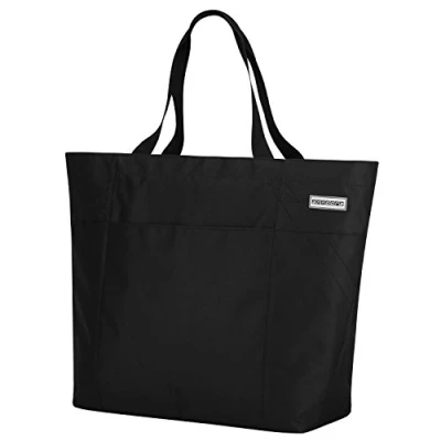 Imagen de Anndora XXL Shopper Bolsa de playa, para la compra, hombro, Negro (Negro) TW 8220 A2