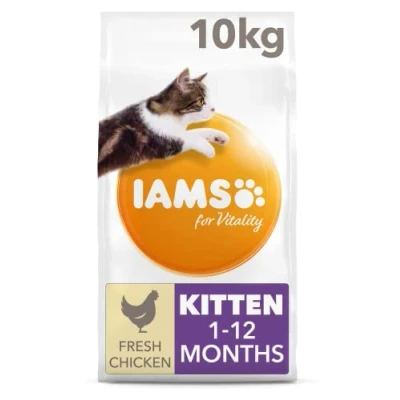 Imagen de IAMS Alimento seco para gatitos de 1 12 meses con pollo fresco, 10 kg