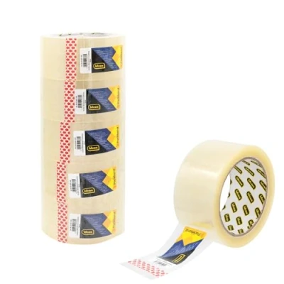 Imagen de Idena 90130 cinta adhesiva transparente, 50 mm x 66 m, 6 rollos de silenciosa, ideal para mudanzas y envíos