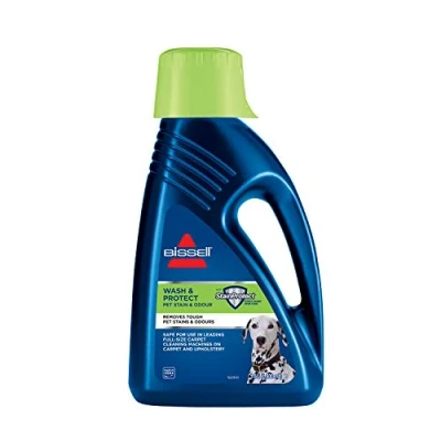 Imagen de BISSELL Formula Wash &amp; Protect Para Tapicerías, Moquetas y Alfombras Elimina Manchas Refresca 1,5L Compatible con ProHeat, StainPro Big Green Series 1087N