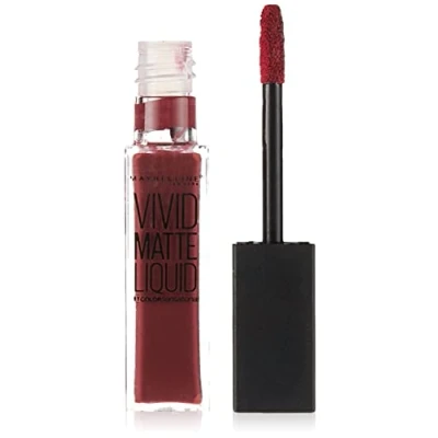 Imagen de Maybelline New York Color Sensational, Pintalabios Mate Vivid Matte Liquid, Tono 045 Possesed