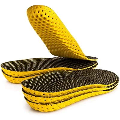 Imagen de SULPO 3 pares de plantillas para pies frescos, amortiguación adicional, contra el olor caminar, trekking, correr, deportivas, talla 35 46 (41 UE/7 12 UK)