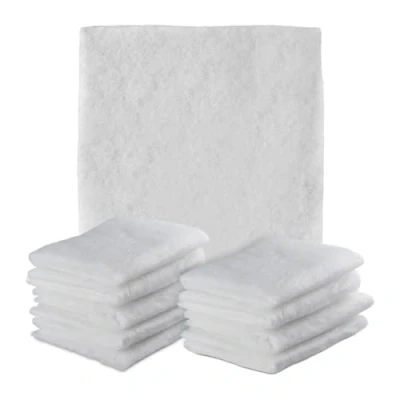Imagen de Relaxdays Filtros de Campana Extractora, Pack 10, 57x47 cm, Cortables a Medida, Antigrasa, Tela Poliéster, Blanco