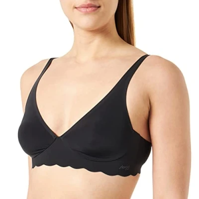 Imagen de sloggi Women&#039;s Zero Microfibre 2.0 H Soft Bra Molded, Black, Xl