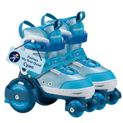 Imagen de HUDORA Roller Skates My First Quad en diferentes tallas y colores patines para niños hasta 20 kg ajustables de iniciación con ruedas grandes