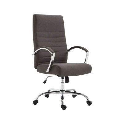 Imagen de Silla De Ordenador XL Valais Tapizada En Tela I Oficina con Ruedas Escritorio Giratoria &amp; Regulable Altura Color:, Color:Gris Oscuro