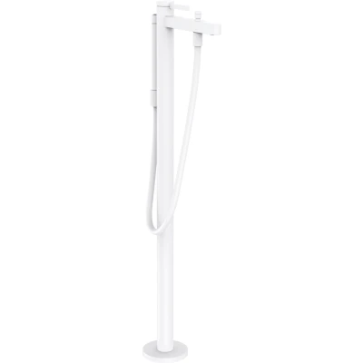 Imagen de hansgrohe Finoris Mezclador monomando de bañera pie, blanco mate, 76445700