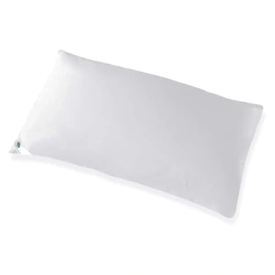 Imagen de SEASONS Almohada Infantil de Fibra, 90 cm, Extrasuave, Antiácaros, Baja Firmeza, con Doble Funda Cremallera, Exterior Satén Algodón, Fabricado en España