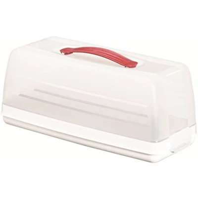 Imagen de Curver 175247 Campana para la Torta, Rectangular, Color: Transparente/Blanco