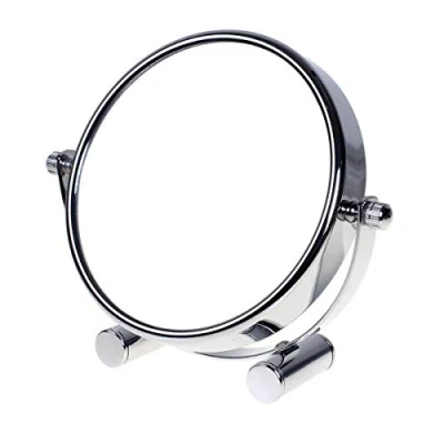 Imagen de TUKA Espejo Compacto 10x Aumento, 5 Pulgadas de Baño para Afeitar y Maquillar, Mesa, Rotación 360 Grados, con Doble Cara: 1:1 1:10 Ampliación, Viajar, TKD3104