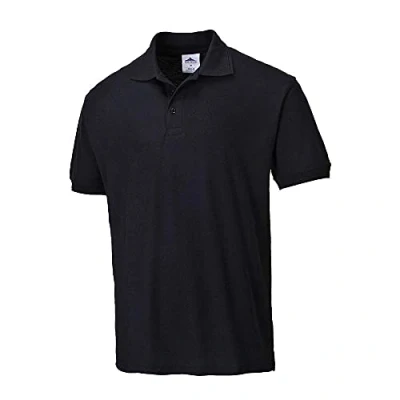 Imagen de Portwest Polo Naples, Tamaño: 4XL, Color: Negro, B210BKR4XL