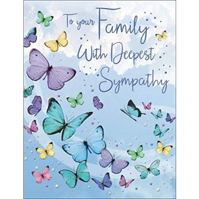Imagen de Regal Publishing Tarjeta de condolencias familiar 20,3 x 15,2 cm, color verde