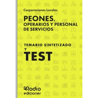 Imagen de Peones. Operarios y Personal de Servicios. Temario sintetizado test (SIN COLECCION)