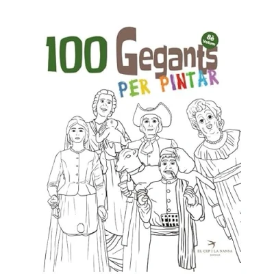 Imagen de 100 gegants per pintar volum 8. Petita guia dels de Catalunya: 13 (Quaderns les Figures Festa)