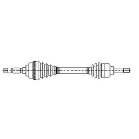 Imagen de METELLI 17 0799 Árbol de transmisión 650 75,1 FIAT: Grande Punto Hatchback, Evo Hatchback