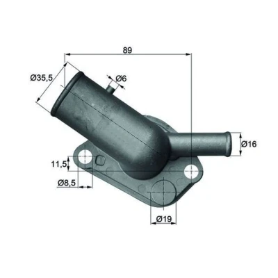 Imagen de MAHLE ORIGINAL TI 64 87D Termostato, refrigerante 87 con junta FIAT: Uno Hatchback, Tipo Tempra S.W., LANCIA: Dedra Berlina