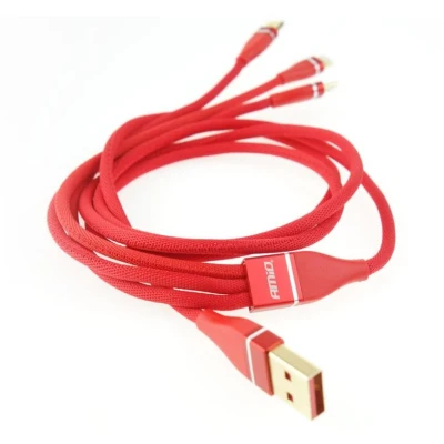 Imagen de AMiO UC 7 02178 Cable USB para cargar Rojo 3in1