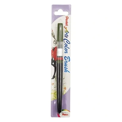 Imagen de Pentel color Brush Pincel recargable, verde oliva