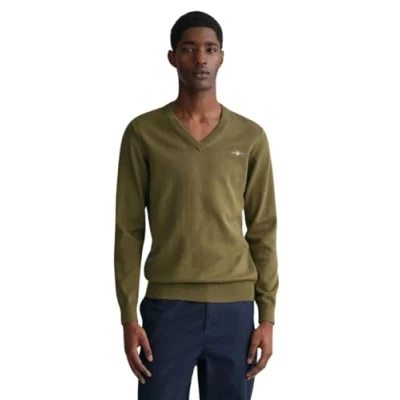 Imagen de GANT Classic Vauschnitt Jersey de punto, Hombre, Talla: XXL, Juniper green