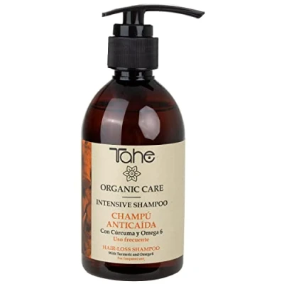 Imagen de Tahe Organic Care Champú Anticaída Intensive que fortalece la fibra capilar con Cúrcuma y Omega 6 (300 ml)