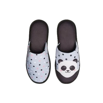 Imagen de Dedoles Pantuflas Unisex Hombre Mujer y Niños Espuma viscoelástica muchos diseños divertidos Unicornio Gatos Aguacates Planetas Salchicha Regalo, Color: Panda feliz, 38 39 EU