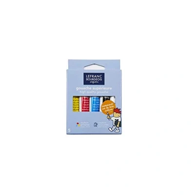 Imagen de Lefranc &amp; Bourgeois Enfants Gouache Pintura escolar en tubos de 10 ml, listo para usar Set 5 colores