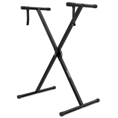Imagen de Audibax Onyx 121 Soporte de Teclado Tijera para Musical Electrónico Sistema Ajuste con Rótula Easy Lock Carga Máxima 15 kg Teclados 61, 76 y 88 Teclas