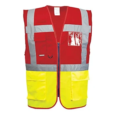 Imagen de Portwest Chaleco Paris Executive, Tamaño: M, Color: Amarillo/Rojo, C276YREM