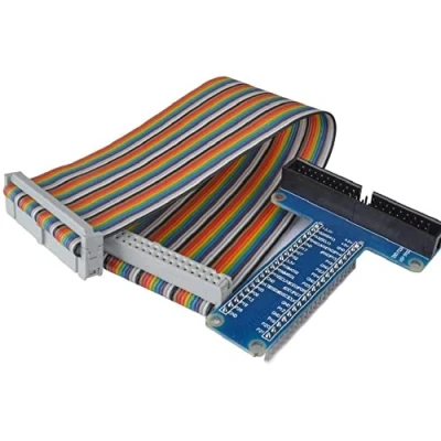 Imagen de Fasizi RPi GPIO Breakout Placa de expansión + cable cinta para Raspberry Pi 3 2