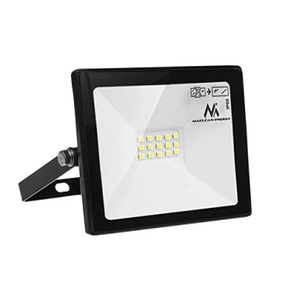 Imagen de Maclean MCE520 CW Proyector LED impermeable P65 Luz de iluminación exterior Delgado Premium Blanco frío neutro calido Clase energética A + (Blanco 4000k, 10 W)