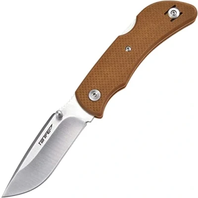 Imagen de TONIFE CK2103 Navaja plegable con hoja de acero Aus 8 camping para exteriores mango G10 antideslizante Clip bolsillo EDC