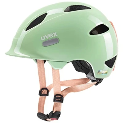 Imagen de Uvex Oyo, Casco De Bicicleta Unisex Niños, Mint peach, 45 50 Cm