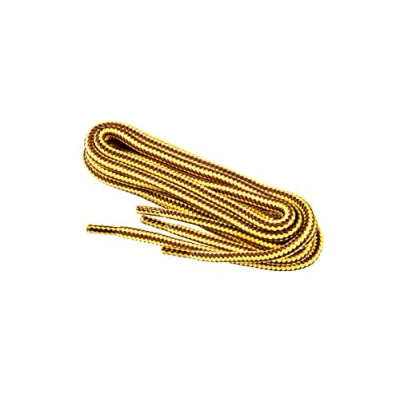 Imagen de Cordones Redondos de Zapatos y Botas Trabajo Calzado Seguridad, Tejido Resistente, Hechos en Europa por Worker Walker Laces Pro, 1 par (0350 amarillo marron / 120 cm 47 pulgada)
