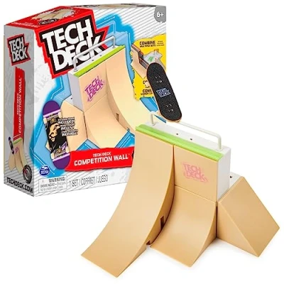 Imagen de Tech Deck, Competition Wall X Connect Park Creator, Juego de rampa Personalizable y para Construir con diapasón Exclusivo, Juguete niños niñas a Partir 6 años
