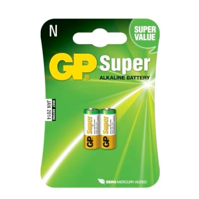 Imagen de GP Batteries Super Alkaline N Alcalino 1,5 V Pilas (Alcalino, Cilíndrico, V, 2 pieza(s), Multicolor, Ampolla)