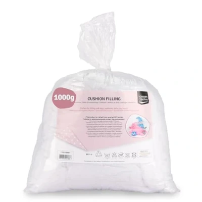 Imagen de Vaessen Creative Relleno de Fibra Poliéster Suave para La Fabricación Peluches, Blanco, 1000gr